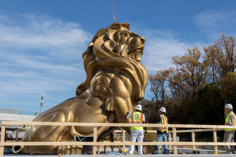 MGM lion is in place, and it’s big