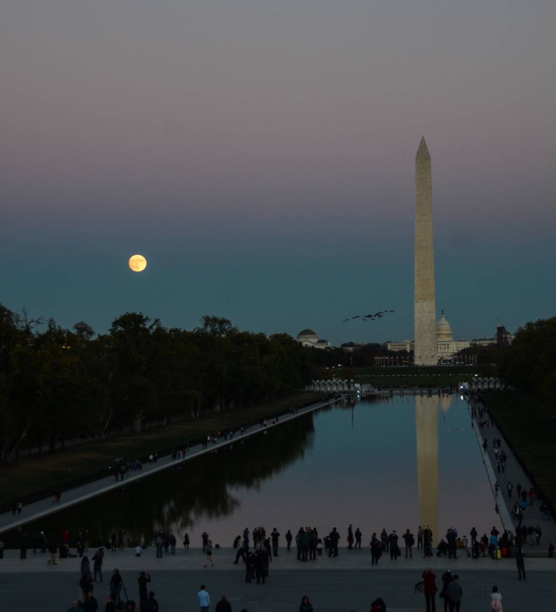 The supermoon rises over D.C. in 2016.
 (Courtesy Gina Maycock)