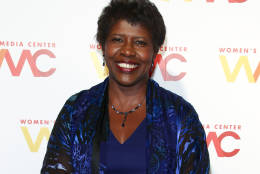 FILE - In this Nov. 5, 2015 file photo, "NewsHour" co-anchor Gwen Ifill attends The Women's Media Center 2015 Women's Media Awards in New York. PBS announced last week that Ifill, the "NewsHour" co-anchor with Judy Woodruff, would be taking unspecified time off for health reasons. Ifill, 61, was out for two months last spring. She has not revealed the nature of her illness. (Photo by Andy Kropa/Invision/AP, File)