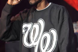 Kurupt is seen on stage during the Snoop Dogg (aka Snoop Lion) performance at the Paramount Theatre on Wednesday, Sept. 26, 2012 in Huntington, NY. (Photo By Donald Traill/Invision/AP)