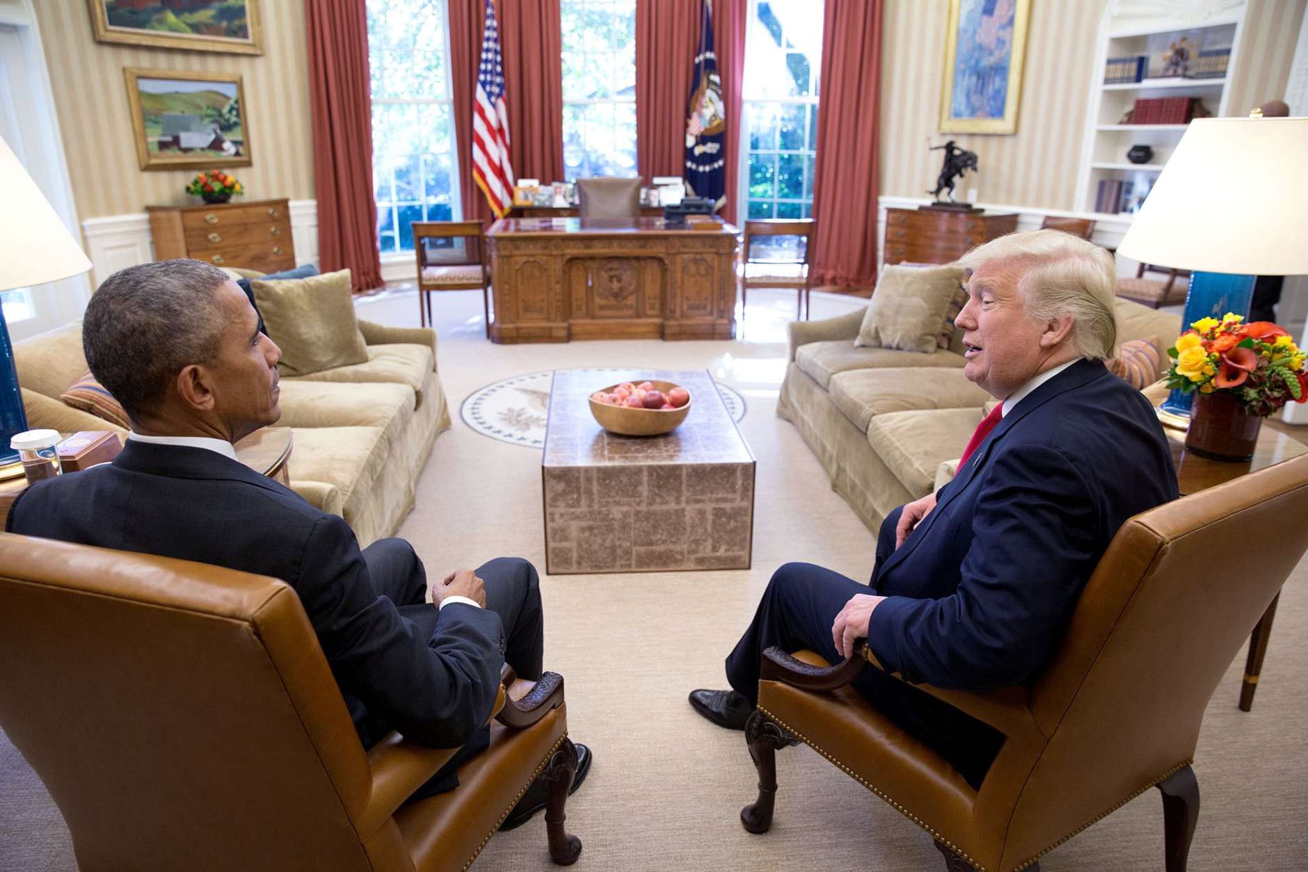 Nov. 10, 2016
“Two days after the election, the President meets with President-elect Donald Trump.” (Official White House Photo by Pete Souza)