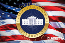 Metro is now selling special-edition versions of its SmarTrip payment cards to commemorate the upcoming presidential inauguration. (Courtesy WMATA)