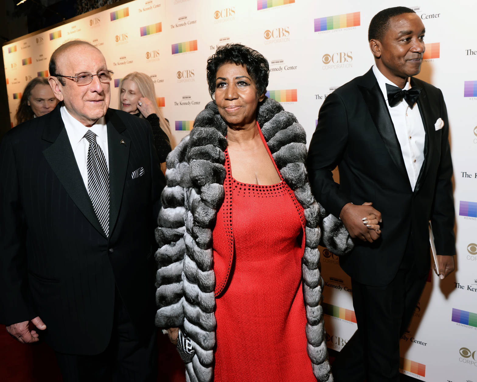 Clive Davis arrives with former Kennedy Center Honoree Aretha Franklin.  (Courtesy Shannon Finney, <a href="http://www.shannonfinneyphotography.com">www.shannonfinneyphotography.com</a>)