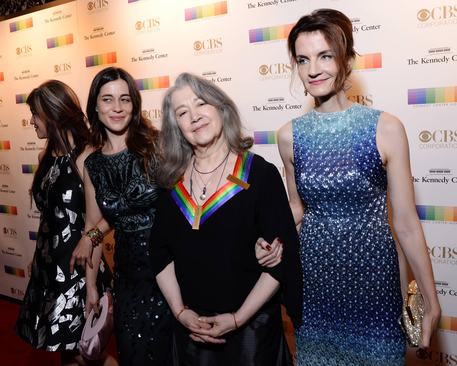 2016 Kennedy Center Honoree, Argentine pianist Martha Argerich, with her daughters. (Courtesy Shannon Finney, <a href="http://www.shannonfinneyphotography.com">www.shannonfinneyphotography.com</a>)