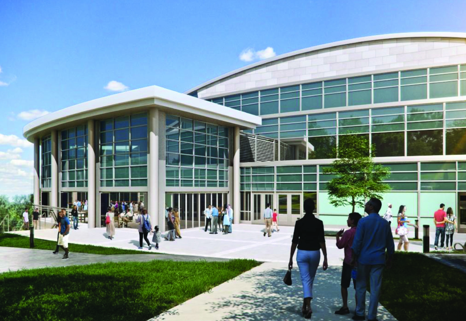The $10 million project will add 5,000 square feet to the North Bethesda venue by enclosing its Bou Terrace, which will add 200 seats for pre-concert dining and more space for rentals, meetings and smaller performances. Escalators will also be added. (Rendering courtesy of Strathmore)