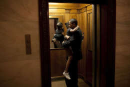 May 19, 2009
ÒThe President was leaving the State Floor after an event and found Sasha in the elevator ready to head upstairs to the private residence. He decided to ride upstairs with her before returning to the Oval Office.Ó
(Official White House photo by Pete Souza)

This official White House photograph is being made available only for publication by news organizations and/or for personal use printing by the subject(s) of the photograph. The photograph may not be manipulated in any way and may not be used in commercial or political materials, advertisements, emails, products, promotions that in any way suggests approval or endorsement of the President, the First Family, or the White House.