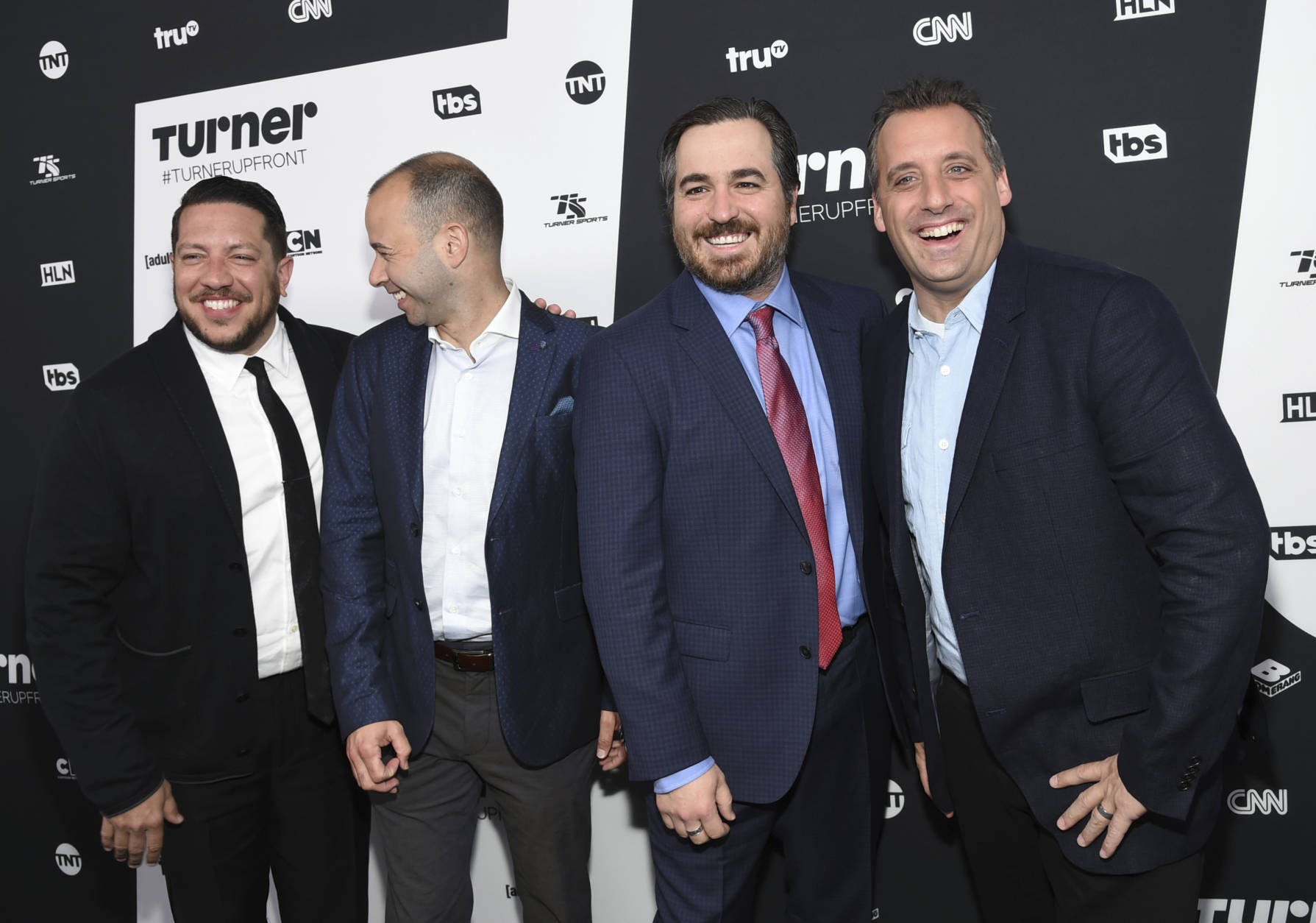 "Impractical Jokers" Sal Vulcano, left, James Murray, Brian Quinn and Joe Gatto will perform at MGM National Harbor Dec. 28, 2016. 
(Photo by Evan Agostini/Invision/AP)