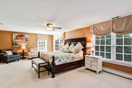 Five of the inn’s six bedrooms are guest suites with in-room bathrooms. (Courtesy Long & Foster Real Estate)