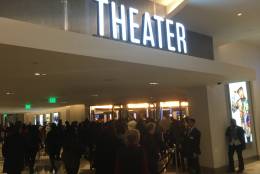 The entrance to the Theater at the MGM National Harbor. (WTOP/Mike Murillo)
