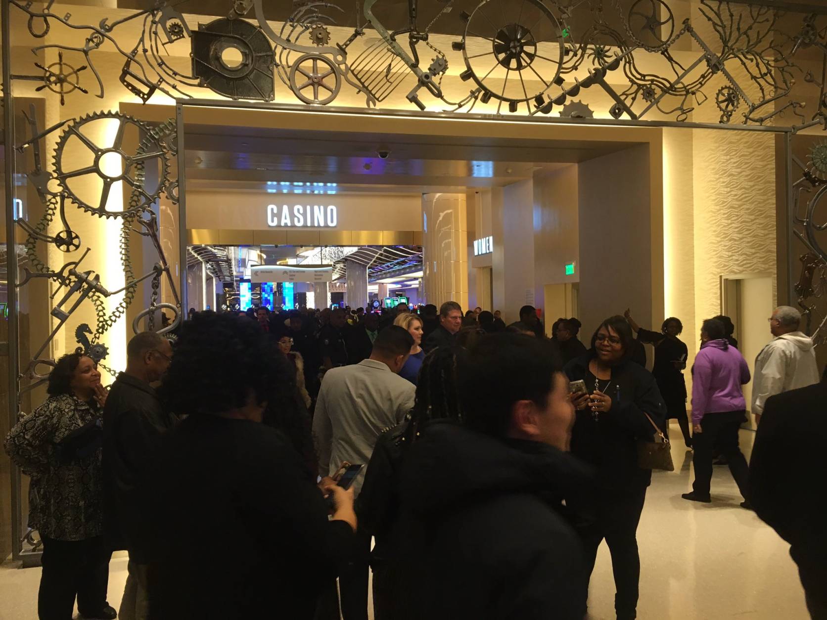 People went straight for the casino on opening night. (WTOP/Mike Murillo)