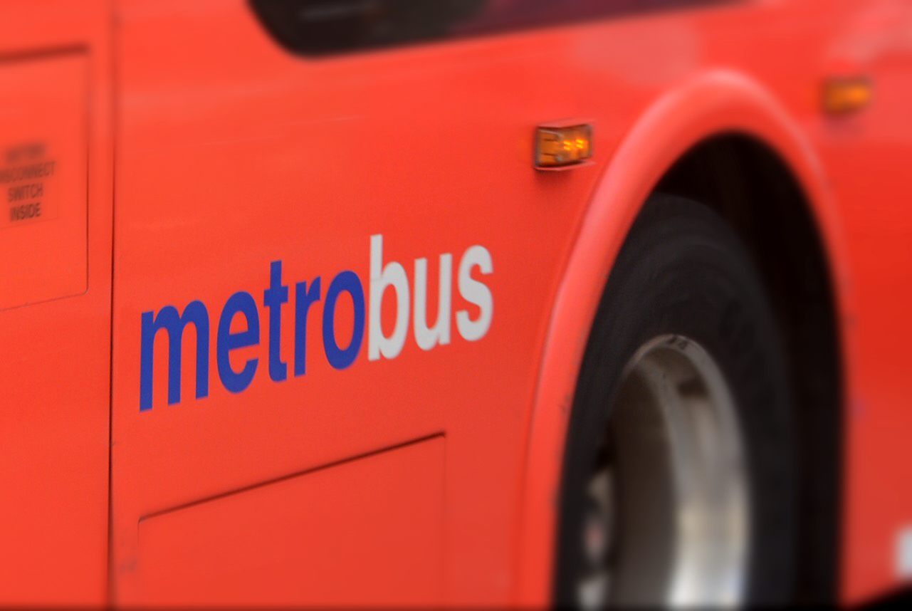 A Metrobus in D.C. is seen in this December 2016 WTOP file photo. (WTOP/Dave Dildine)