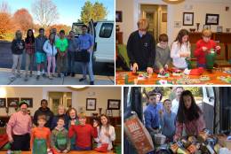 The Hill School of Middleburg’s Student Council led two school-wide efforts during this holiday season. The Thanksgiving Food drive resulted in over 500 pounds of food that was donated to the Seven Loaves Food Pantry. (Courtesy Kelly Johnson)