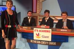 On "It's Academic," Bethesda-Chevy Chase, St. Anselm's and T.C. Williams compete. The show airs Jan. 14, 2017. (Courtesy Facebook/It's Academic)