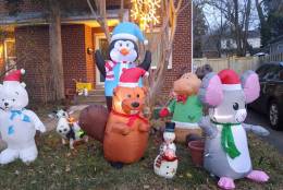 A house that provides joy to the neighborhood even in the light. (WTOP/Colleen Kelleher)