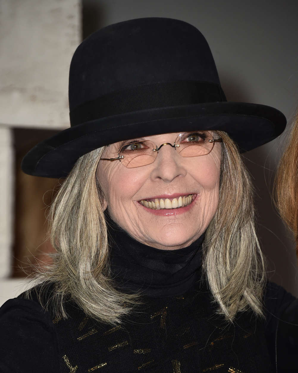 Diane Keaton arrives at the 13th Annual Gala in the Garden at the Hammer Museum on Saturday, Oct. 10, 2015, in Los Angeles. (Photo by Jordan Strauss/Invision/AP)