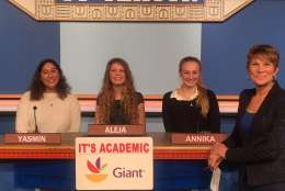On "It's Academic," Holton-Arms competed against Albert Einstein High School and Paul VI. The show aired Jan. 28, 2017. (Courtesy Facebook/It's Academic)
