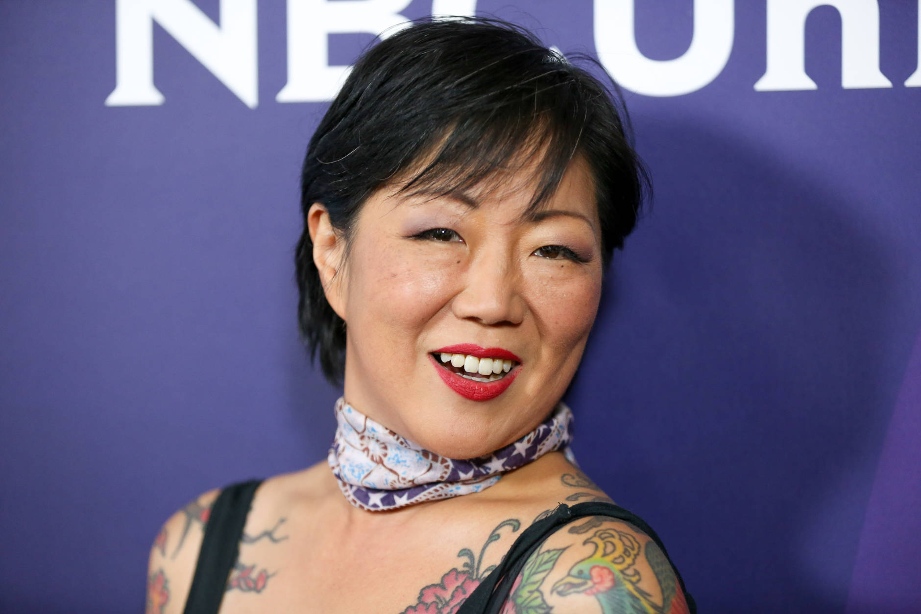 Margaret Cho, a cast member in the television series "Fashion Police," arrives at the NBCUniversal Television Critics Association summer press tour on Wednesday, Aug. 3, 2016, in Beverly Hills, Calif. (Photo by Rich Fury/Invision/AP)