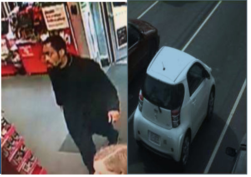 On the left is the man D.C. police believe may be driving a missing D.C. woman's car, a Scion IQ. (Courtesy D.C. Police)