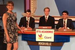 On "It's Academic," Rockville High School competed against Langley and La Plata. The show aired May 27, 2017. (Courtesy Facebook/It's Academic)