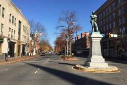Local members of Virginia's General Assembly declined to propose a state waiver to allow the "Appomattox" statue to be moved. "I am disappointed  that they would not seek permission, or at least keep the conversation going," said Alexandria City Councilman Willie Bailey. "In order to make change you have to start the conversation." (WTOP/Kristi King)