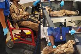 Movie prop corpse — Hartsfield — Jackson Atlanta International Airport (ATL)