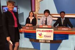 On "It's Academic," Wootton High School competes against J.E.B. Stuart and Edison high schools. The show airs Feb. 4, 2017. (Courtesy Facebook/It's Academic)