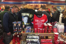 Trump gear for sale at White House gifts. (WTOP/John Aaron)