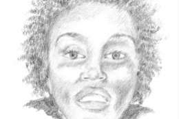 Police released sketches of a woman shot and killed in Prince George's County on Jan. 15, who has not yet been identified. (Courtesy Prince George's County Police Department)