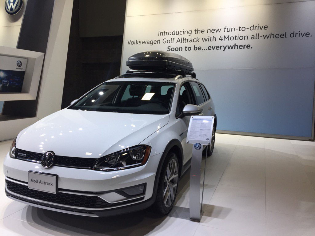 The VW Golf Alltrack, the golf wagon gets beefed up, a la the Suburu Outback. (WTOP/John Aaron)