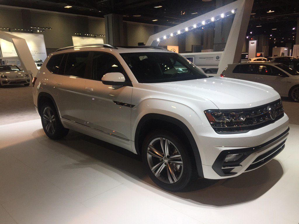 VW's new large SUV, the 2018 Atlas will be available in the spring. (WTOP/John Aaron)