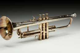 Trumpet owned by Louis Armstrong, September 1946 (Photo courtesy Collection of the Smithsonian National Museum of African American History and Culture)