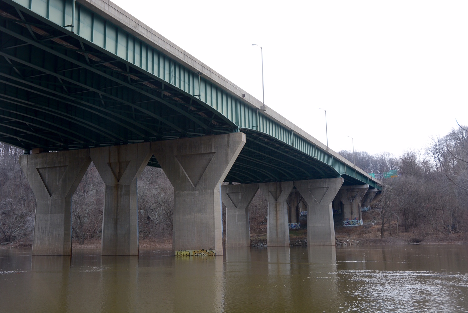 The American Legion Bridge opened to traffic in 1962. The bridge has spanned for Potomac River for over a half century. (WTOP/Dave Dildine)