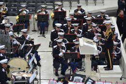"The President's Own" U.S. Marine Band has started to perform in advance of Donald Trump's swearing in, WTOP's Brennan Haselton says. (WTOP/Brennan Haselton)