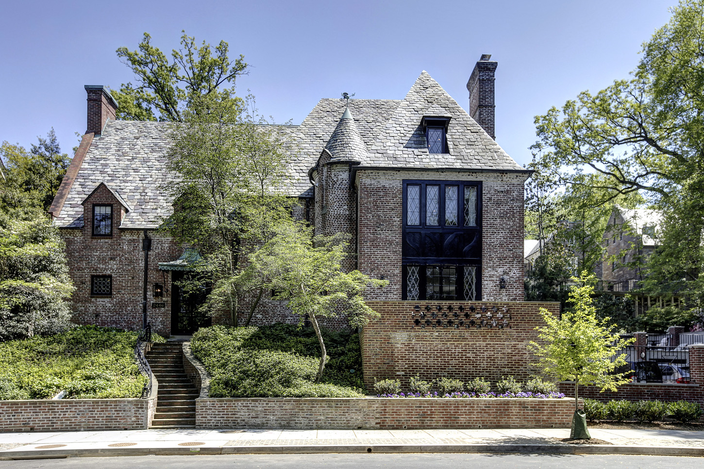 Here's a view of the front of the Obamas' new house, in the Kalorama area of Northwest D.C. (Courtesy McFadden Group)