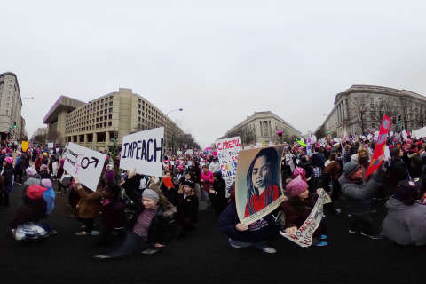 White House responds to heavy turnout for women’s marches