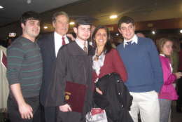 Donnie Wood graduates from Salisbury in 2011. Pictured are father Don Wood, mother Roxanne and brothers JD and Tim. “He was so functional. We didn’t know. We didn’t understand addiction. It was a slow spiral downward," Don Wood said. (Courtesy Don Wood)