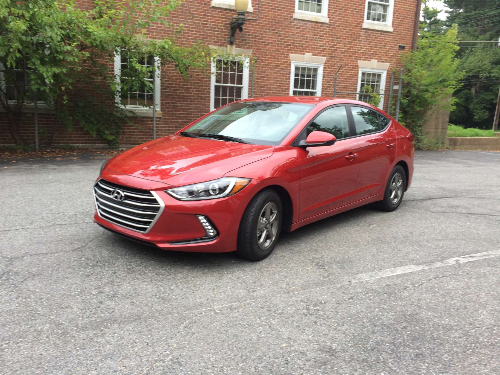 Hyundai's compact sedan, the Elantra, has been redone for 2017 with an emphasis on better fuel economy at a reasonable price. (WTOP/Mike Parris)