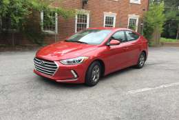 Hyundai's compact sedan, the Elantra, has been redone for 2017 with an emphasis on better fuel economy at a reasonable price. (WTOP/Mike Parris)