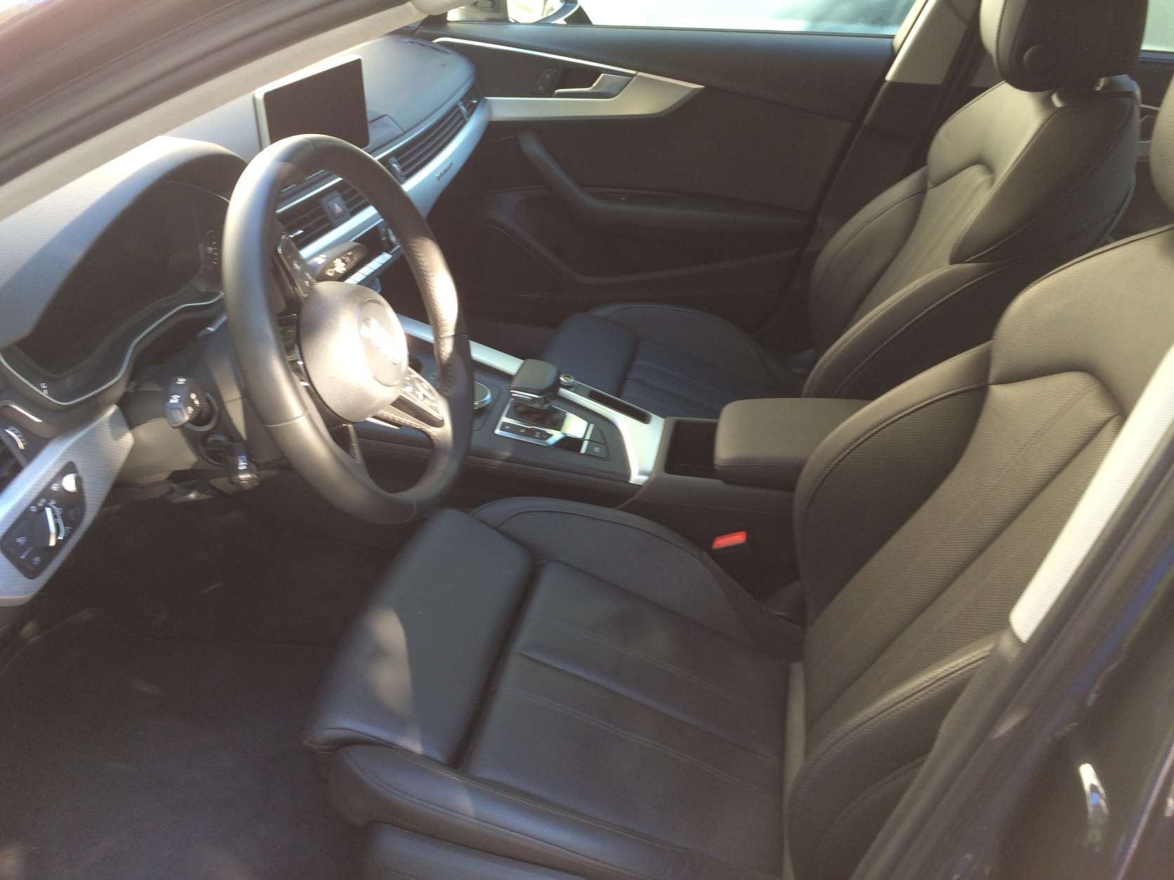 The interior is helped by the pricey $8,600 Prestige package, with heated power front seats that are the right combination of supportive without being too firm. (WTOP/Mike Parris)