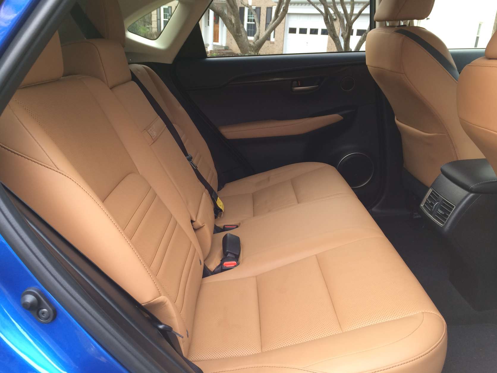 Rear seats are great for two, but would be tight for a third person. The rear cargo area isn’t very large when compared with some of the competition. (WTOP/Mike Parris)