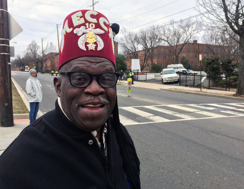 Melvin A. Bray Sr. of Southwest was part of this year's 11th annual Dr. Martin Luther King, Jr. Parade in Washington, D.C.(WTOP/Kristi King)