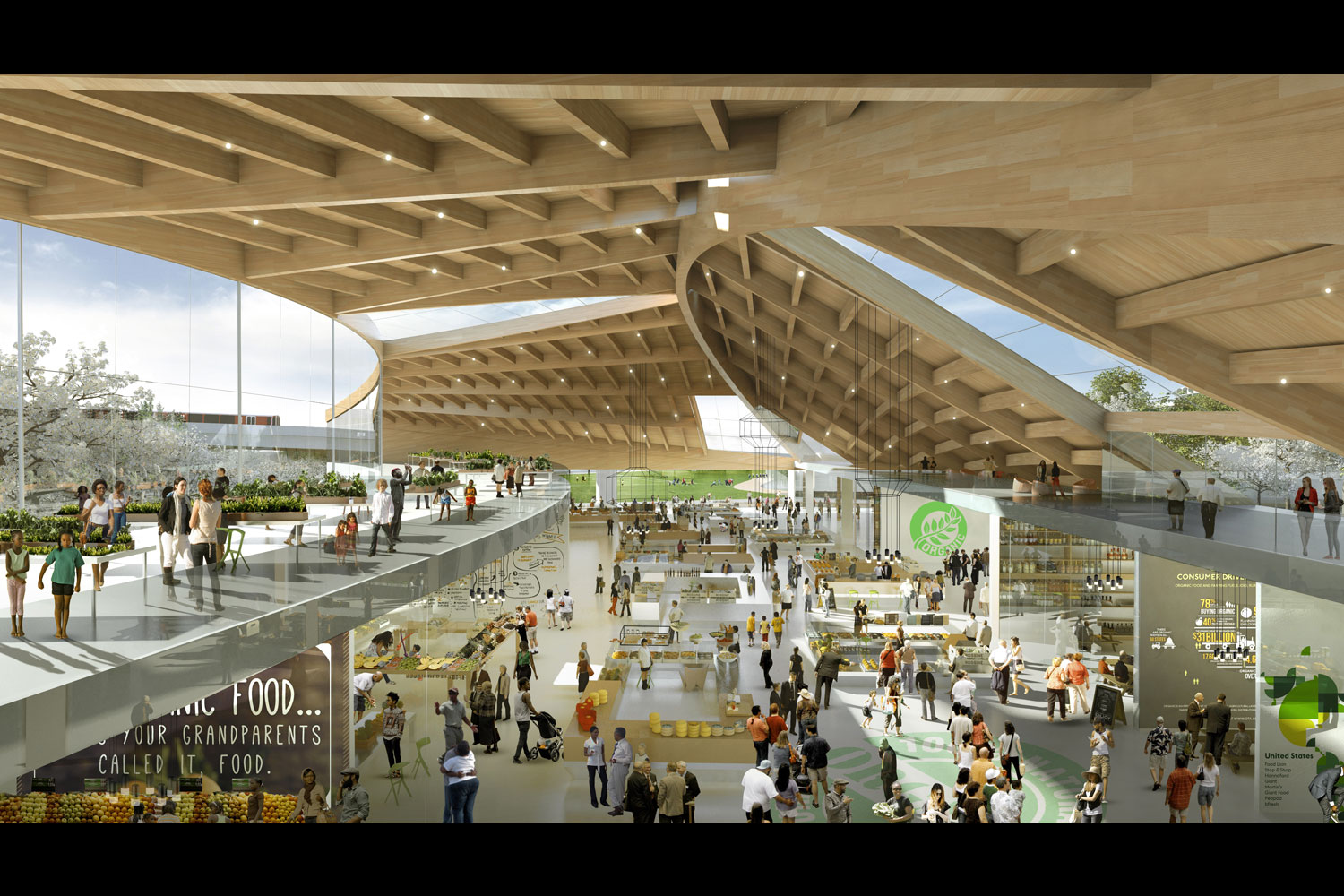 A view of the two-level market hall near Kingman Park. (Courtesy: OMA/Events DC)