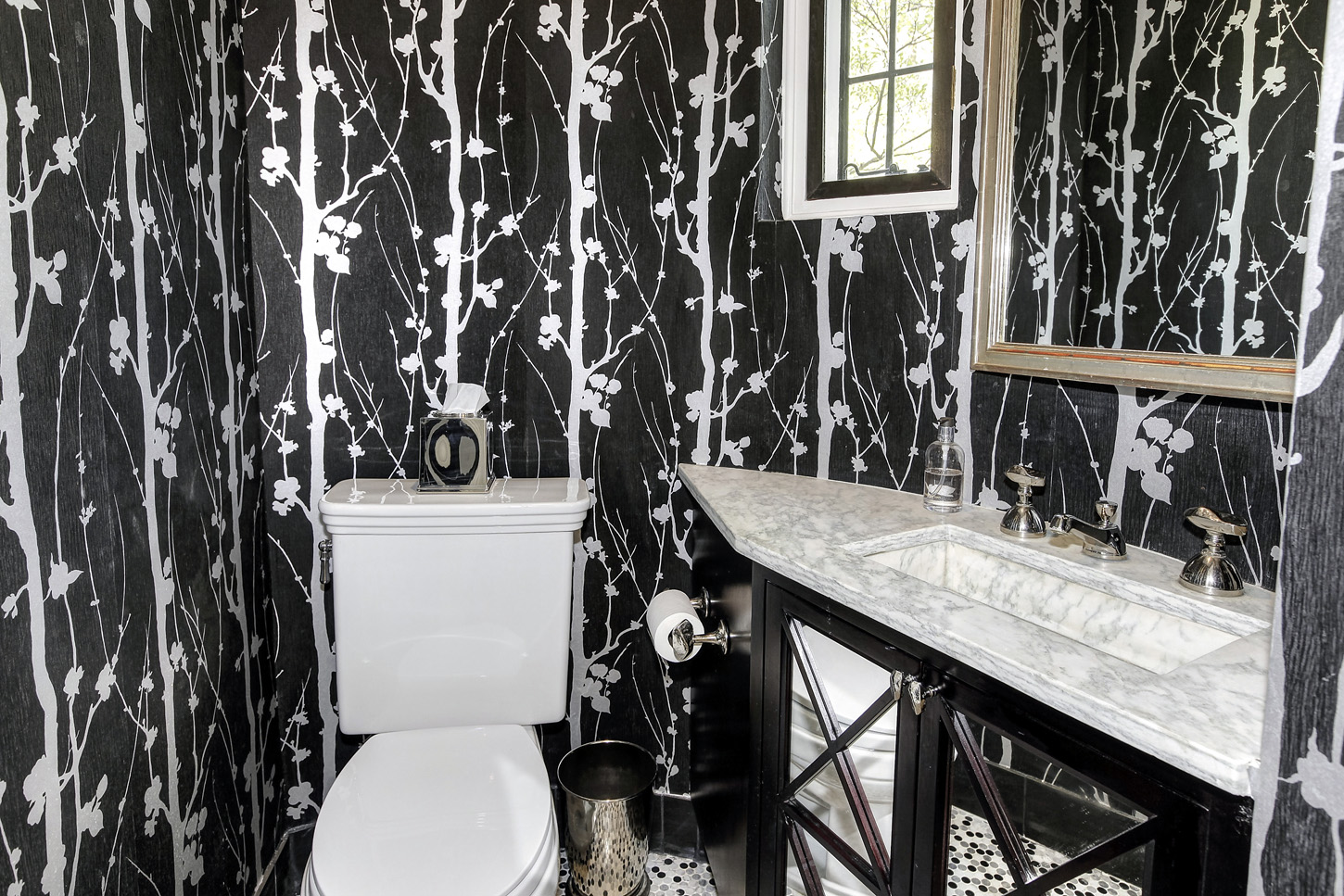 The powder room of the Obamas' new house, in the Kalorama area of Northwest D.C. (Courtesy McFadden Group)