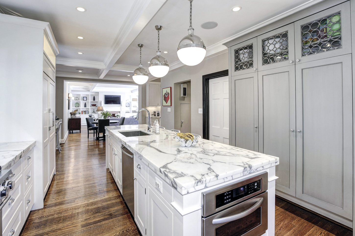 A view of the kitchen of the Obamas' new home. (Courtesy McFadden Group)