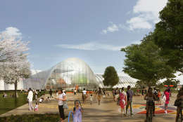 A rendering of the sports and recreation complex from the outside. (Courtesy: OMA/Events DC)