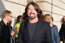 Dave Grohl arrives at the 2015 Rock and Roll Hall of Fame Induction Ceremony at Public Hall on Saturday, April 18, 2015, in Cleveland, Ohio. (Photo by Jason Miller/Invision/AP)