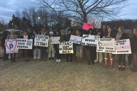 Supporters of principal on leave fill Loudoun Co. school board meeting