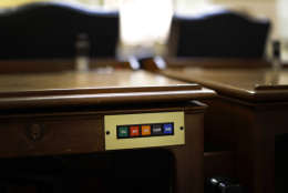 Buttons used to register votes are seen on the desk of a member of the House of Delegates before a session in Annapolis, Md., Friday, March 15, 2013. It's been eight years since Maryland executed a convicted killer, and that could be the last time if the General Assembly, as expected, gives final passage on Friday to a bill to abolish capital punishment. (AP Photo/Patrick Semansky)