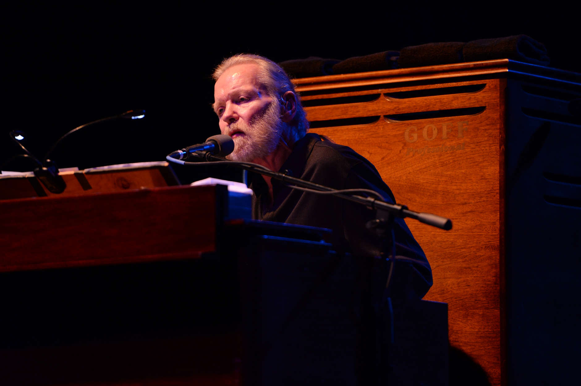 Music legend Gregg Allman performs at Hard Rock Live! in the Seminole Hard Rock Hotel &amp; Casino on January 4, 2015 in Hollywood, Florida. Allman, organist and singer for The Allman Brothers Band, died Saturday. (Photo by Jeff Daly/Invision/AP)