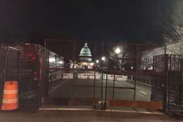 Many roads around the capitol are closed today in light of Inauguration Day activities. (WTOP/Nick Iannelli)